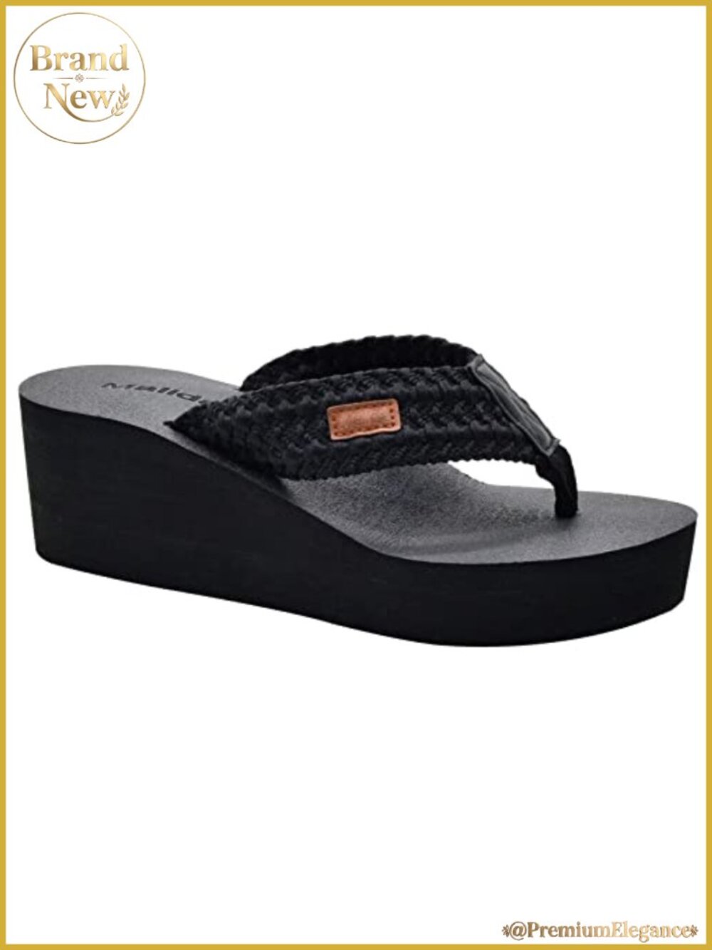 Womens Wedge Flip Flops Arch Support Memory Foam Platform Thong Sandals